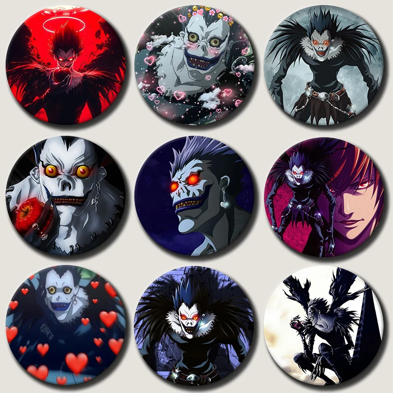 

58mm Anime Character Ryuk Soft Button Pin Anime Role Ryuk Brooch Creative Badge for Backpack Clothes Decoration Gift