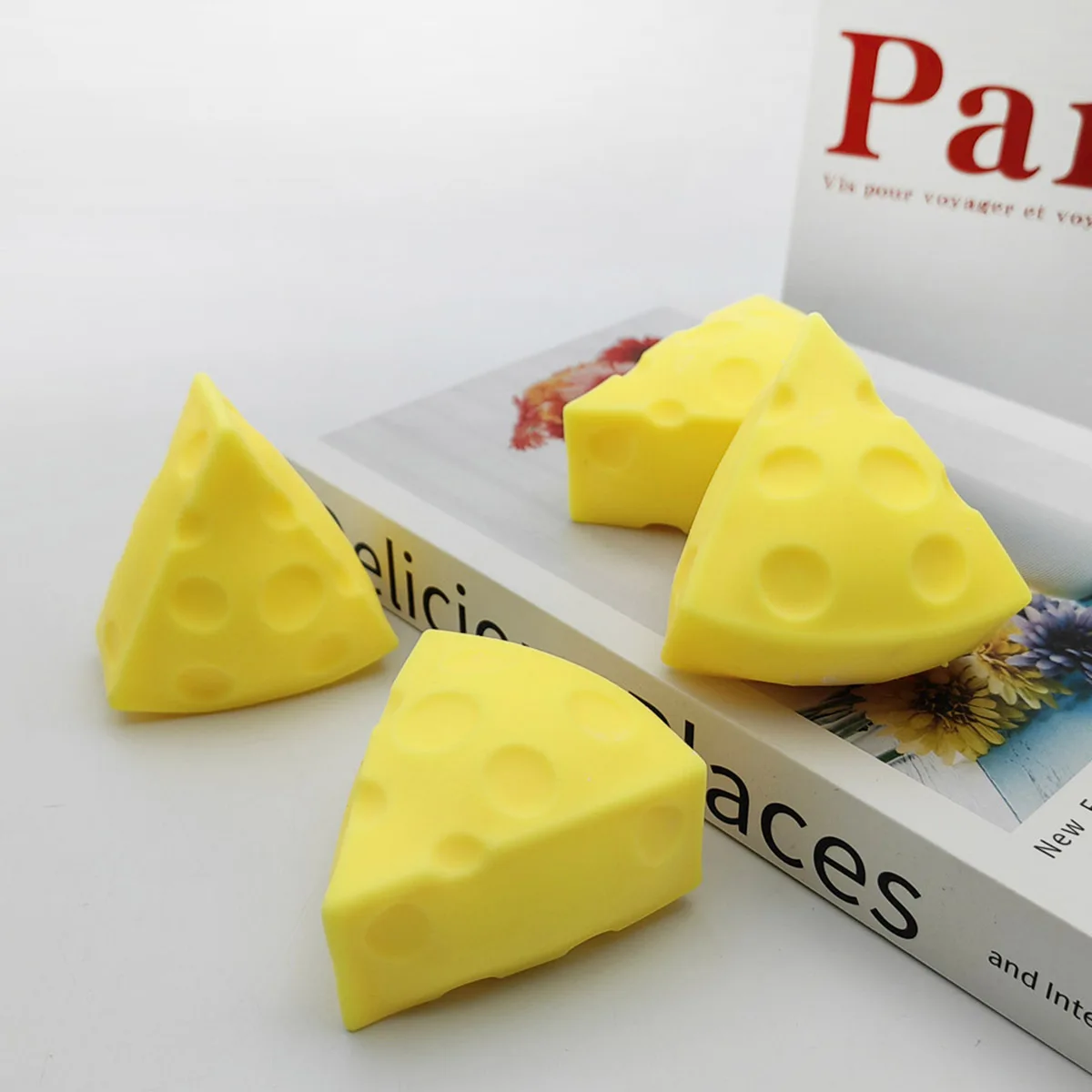 Formaggio Squishy Giocattolo Simulazione Formaggio Spremere Giocattolo Morbido Carino Decompressione Pizzicare Formaggio Appiccicoso Rimbalzo Lento Giocattolo Per Bambini Per Adulti