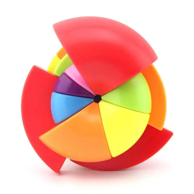 Rainbow Twist Puzzle Cube Strange Shape Stickerless Educational Toys Creative Gifts For Adults Juguetes Antiestrés Cubo Infinito