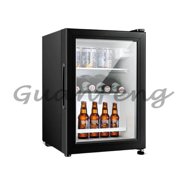 Small Refrigerator, Hotel Refrigerated Ice Bar, Small Freezer, Transparent Door, Refrigerator Wine Cabinet, Silent Hotel Small