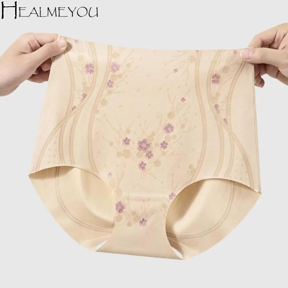 

High Waist Postpartum Body Shaper Large Size Flowers Butt Lifter Briefs Belly Contracting Waist Trainer Seamless Underpants