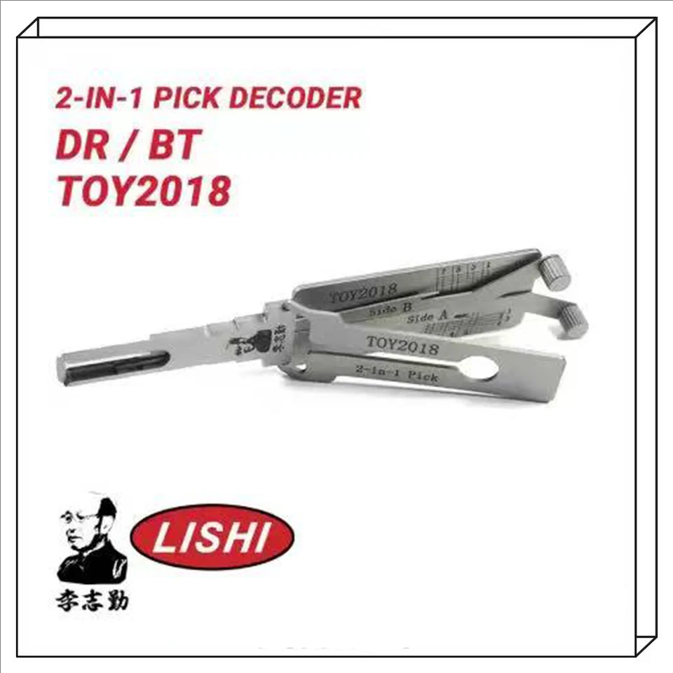 

Lishi TOY2018 LOCKSMITH ИНСТРУМЕНТ для Toyota 2-в-1 Pick и декодер двери багажника