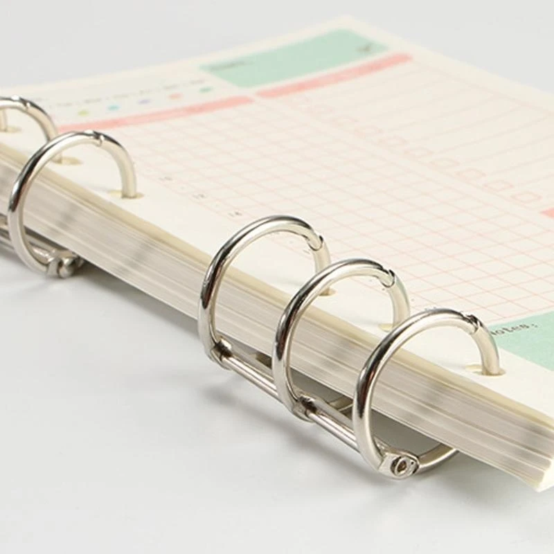 5 พีซี/ชุด 3 แหวนคลิปคลิป Loose Leaf Binder Rings Rings Book Rings สำหรับโรงเรียน
