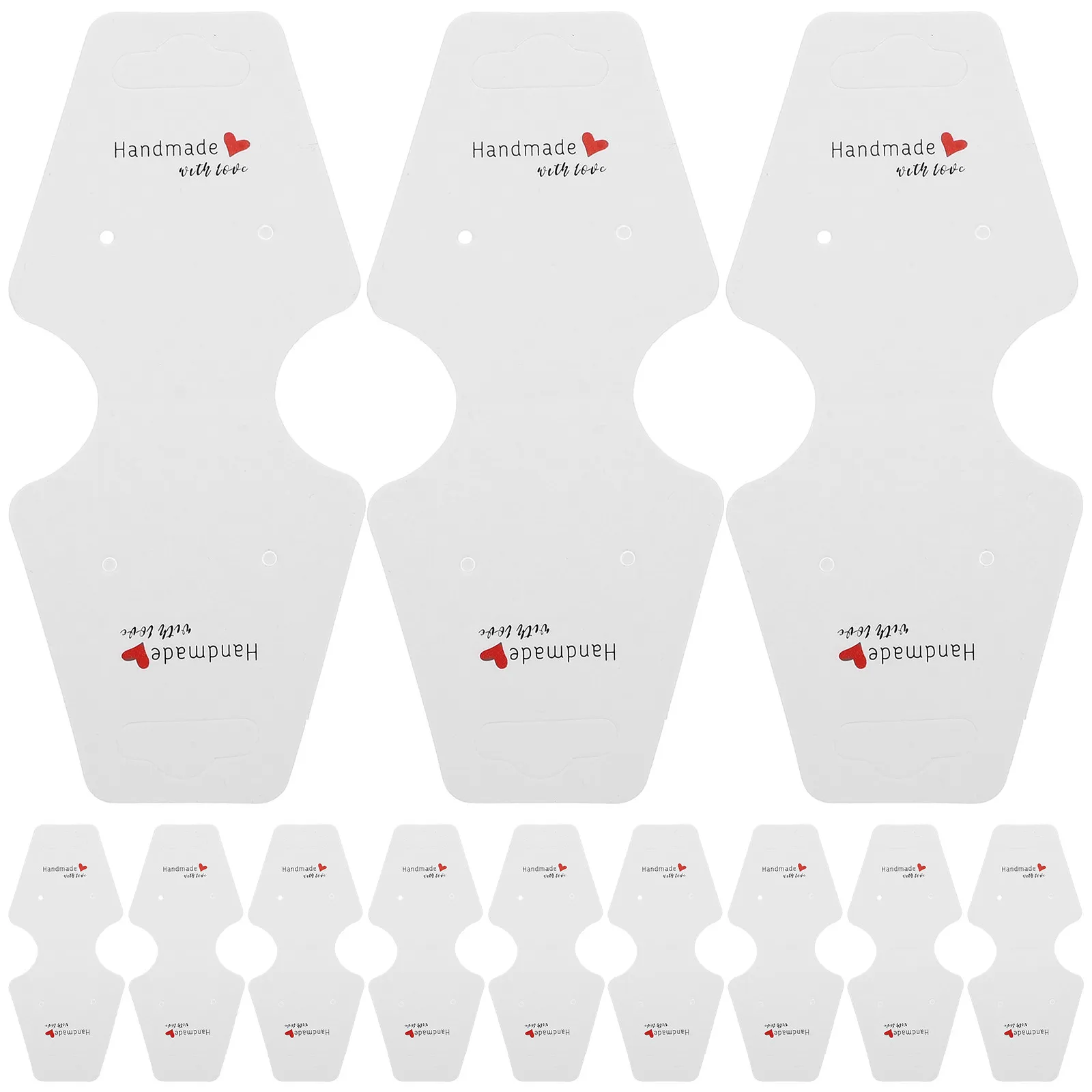 

300 шт. картонных карточек для упаковки ювелирных изделий, держателей для сережек, подставок для хранения сережек-гвоздиков и ожерелий, картонных карточек для поделок своими руками