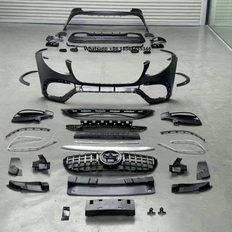 For The GLE63 Of GLE With The Plastic Material Large Front And Rear Bumper And Grille Surround Kit Suitable 3
