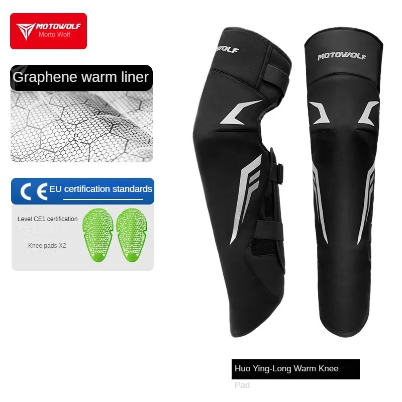 MOTOWOLF Four Seasons Motorcycle Knee Protectors Riders Are Equipped with Leg Protectors for Wind Protection and Warmth