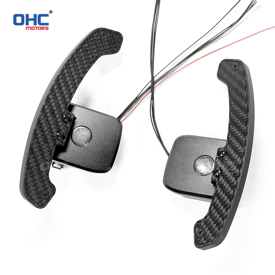 OHC LED Magnetic Carbon Fiber Paddle Shifters For Chevrolet Camaro SS Corvette C7