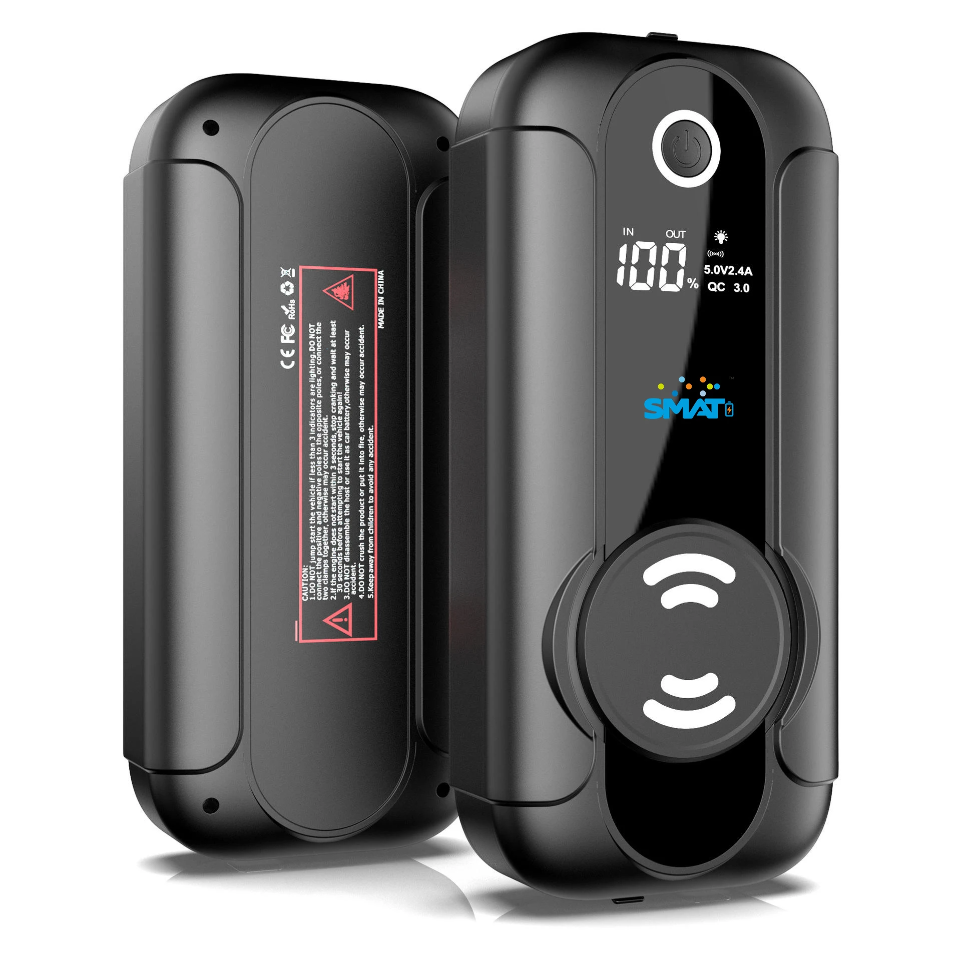 Portable 12V 8.0L Gas 6.5L Diesel Jumper Starter 1500A Car Battery Jump Starter Motorcycle Compatible 15W Magnetic Charging