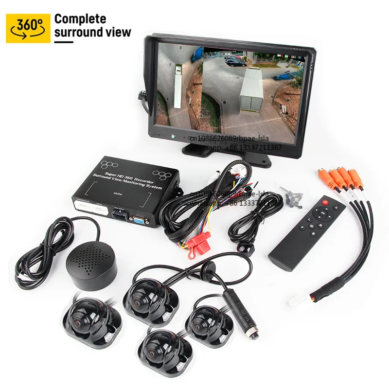 Vehicle 360° bird AVM Blind Spots Surround View System full hd 6 channel 360 carplay ch4 heavy truck camera for Bus supplier