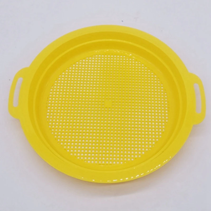 B87B-4PCS หยุดทราย Sifter Sieves ของเล่นสําหรับหาดทราย 4 แพ็คชุดสีแดงสีฟ้าสีเหลืองสีเขียวสําหรับเด็กของเล่นเด็ก