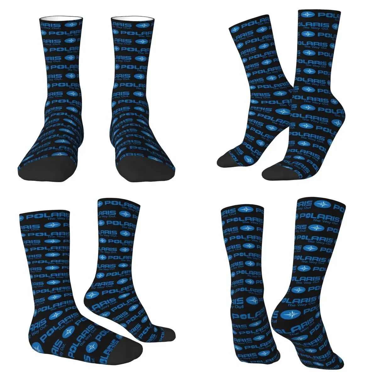 

Polaris Logo Socks Harajuku Super Soft Stockings All Season Long Socks for Unisex Valentine's Day Gifts