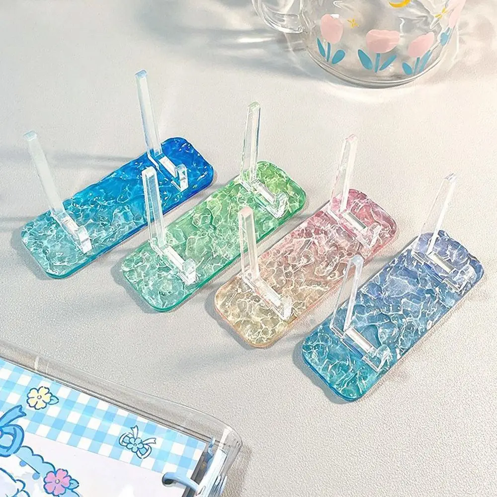 Прочный прозрачный акриловый дисплей, мольберты, стойка с водной рябью, красивые рамки для фотографий, держатель, кронштейн, модный домашний декор