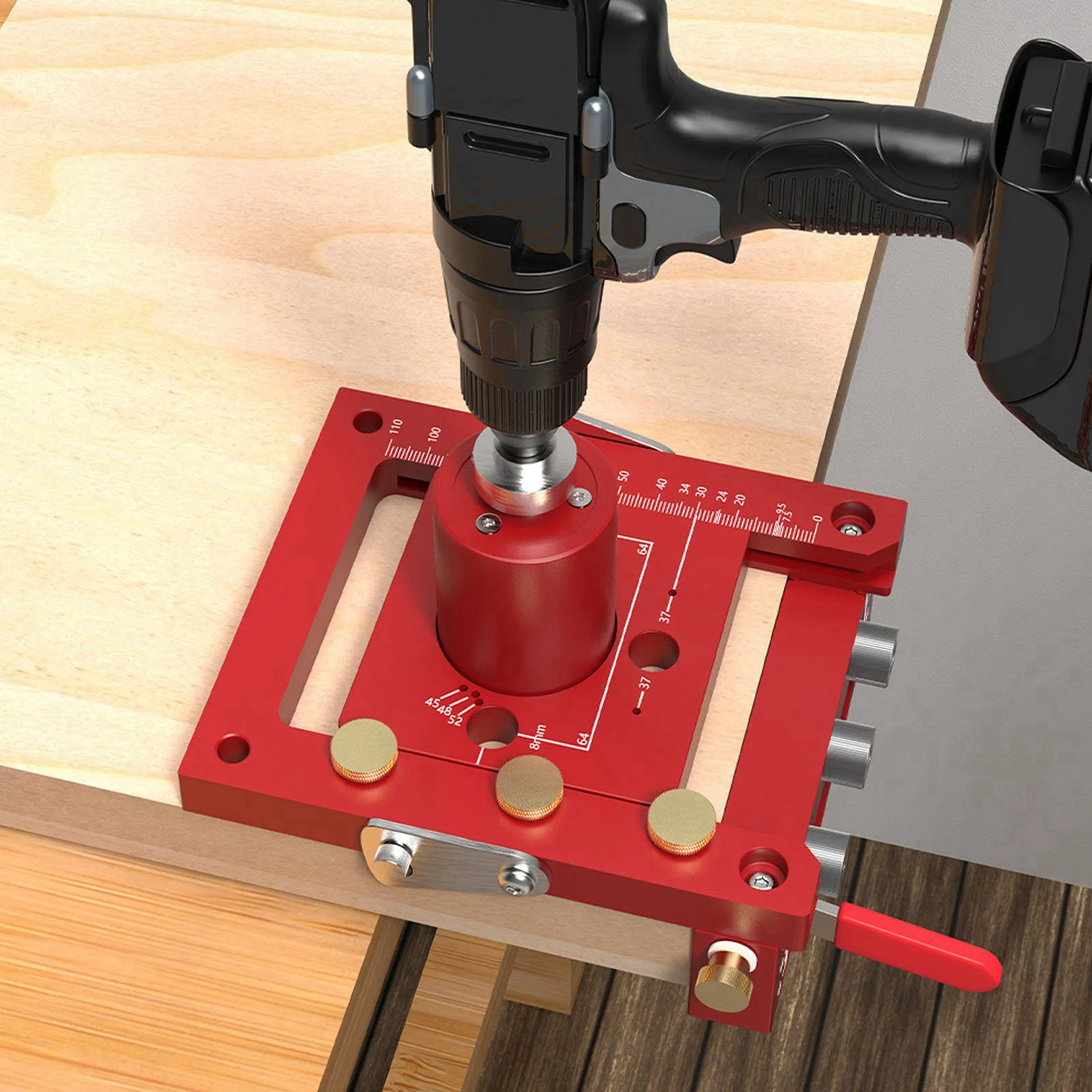 

Шарнирная дрель, зажим для сверления дверей шкафа, направляющая для сверления отверстий, позиционер, локатор 3 в 1, деревообрабатывающий инструмент, регулируемое открытие, маргин