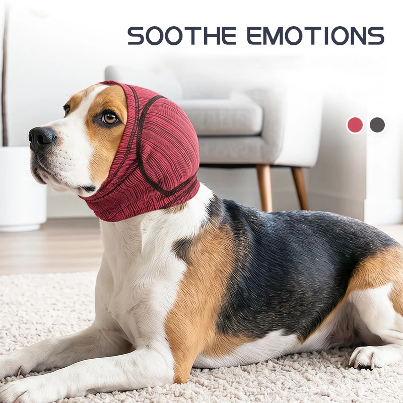 

Summer Anti Noise Dog Calming Hood Highly Elastic Breathable Anxiety Relief Pet Ear Cover for Dogs Grooming Bath Loud Events