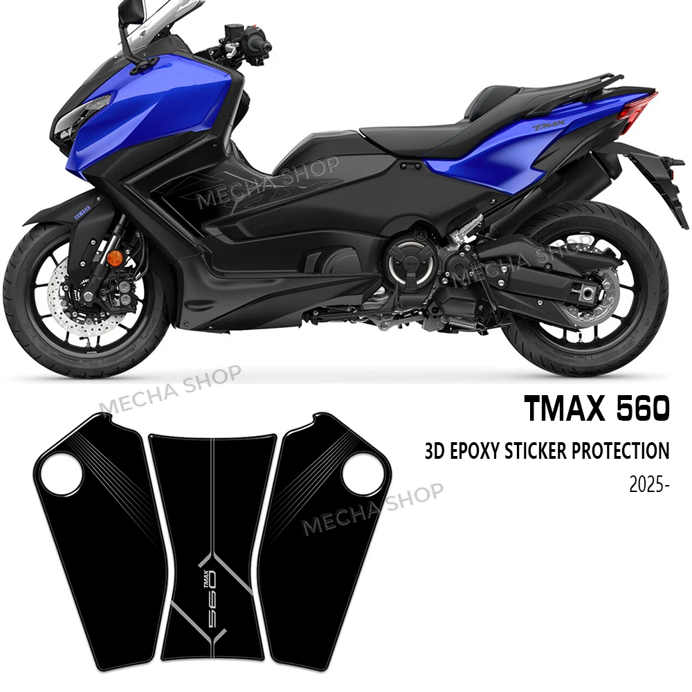 

For TMAX560 2022 2023 2024 2025 2026 Motorcycle Accessories Tank Pad 3D Epoxy Resin Sticker Protection Kit