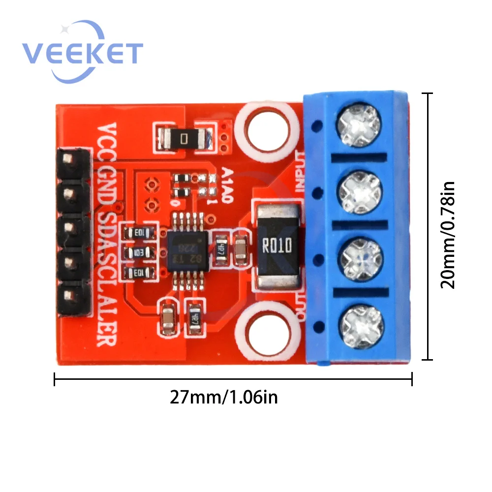 DC2.7-5.5V Current Shunt INA226 Voltage Current Module CJMCU-226 Voltage Current Power Monitor Detectable Current I2C Interface