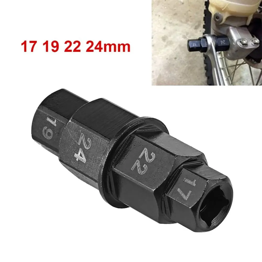17mm Hex Axle Tool for For Honda/ for Kawasaki/ for Suzuki/ for Yamaha/ for Buell and some of for BMW motorcycles.