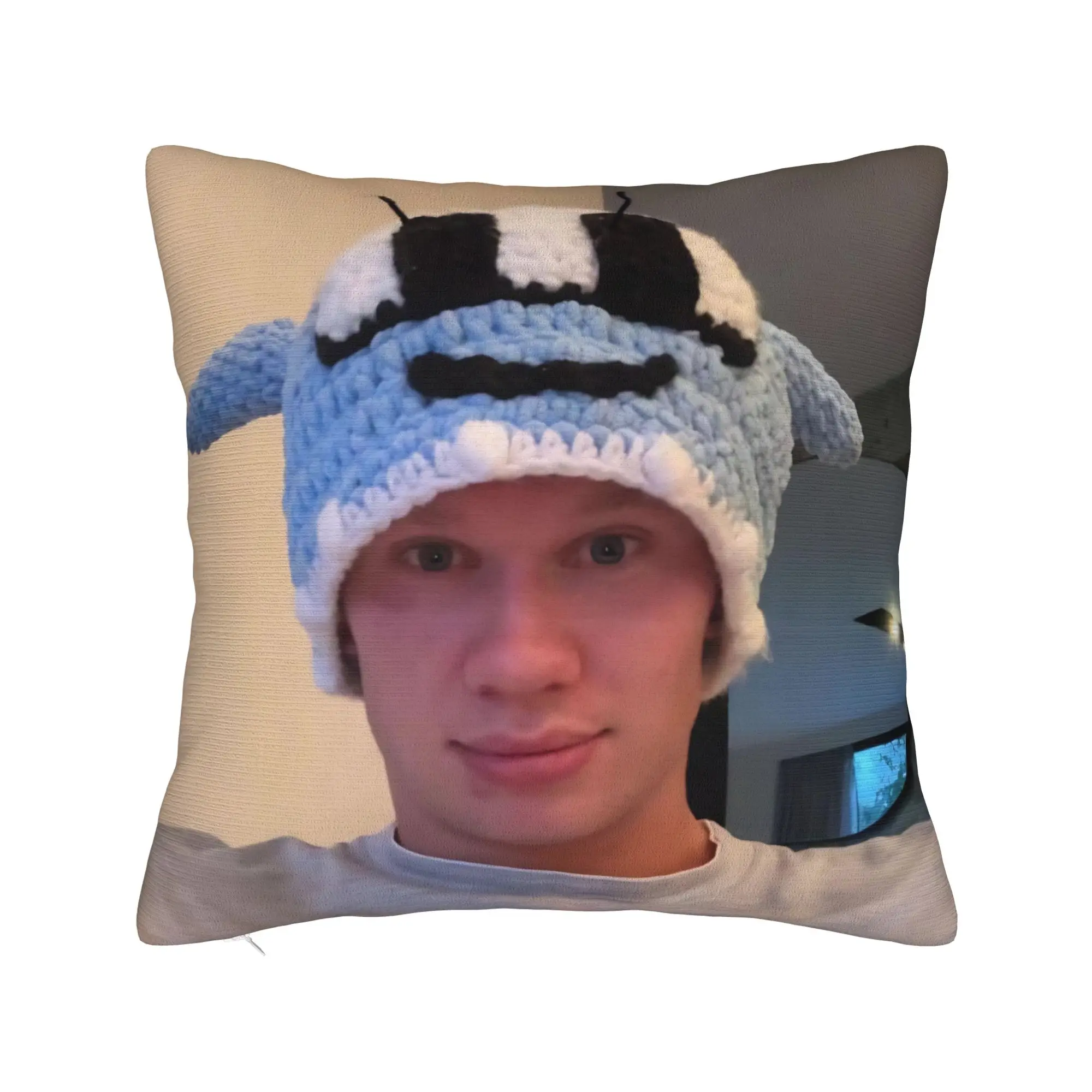 Haalands  Pillowcases Accessories Soft Cushion Cover Gift Football Throw Pillow Case Cover Seater Multi-Size