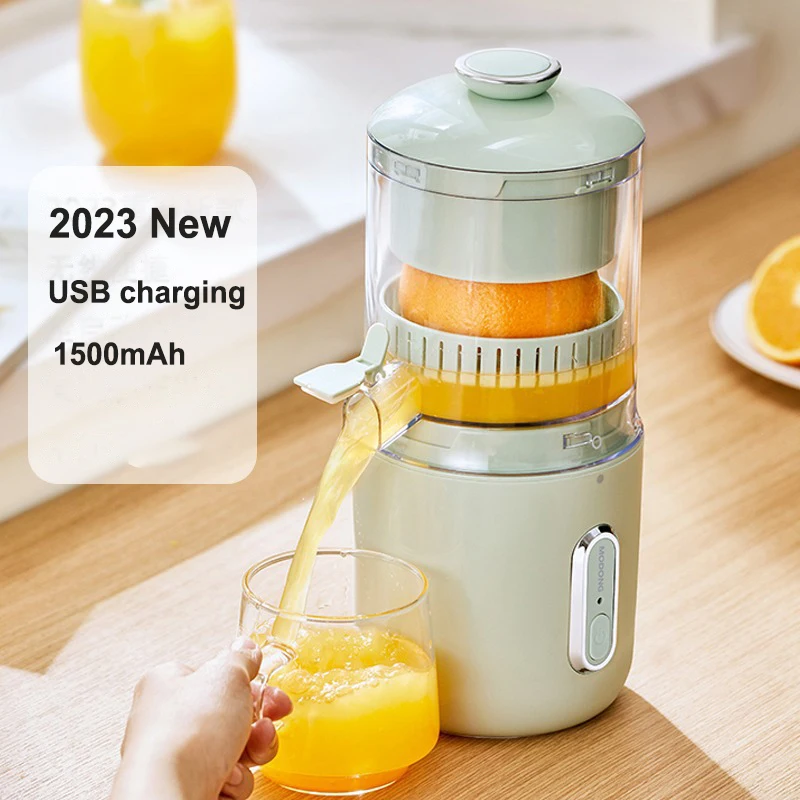 2025 New Electric Juicer USB Charging Portable Blender Home Travel Multifunctional Fruit Juicer Pressure Juicer 1500mAh