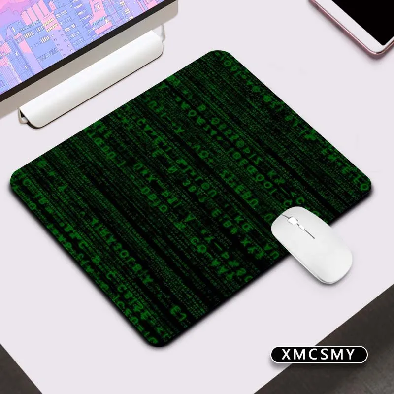 Alfombrilla para teclado de código binario Matrix, alfombrilla para ratón, alfombrilla para ordenador, accesorios para Juegos de Pc, alfombrilla para jugador, alfombrillas para gabinete, alfombrillas para ratón