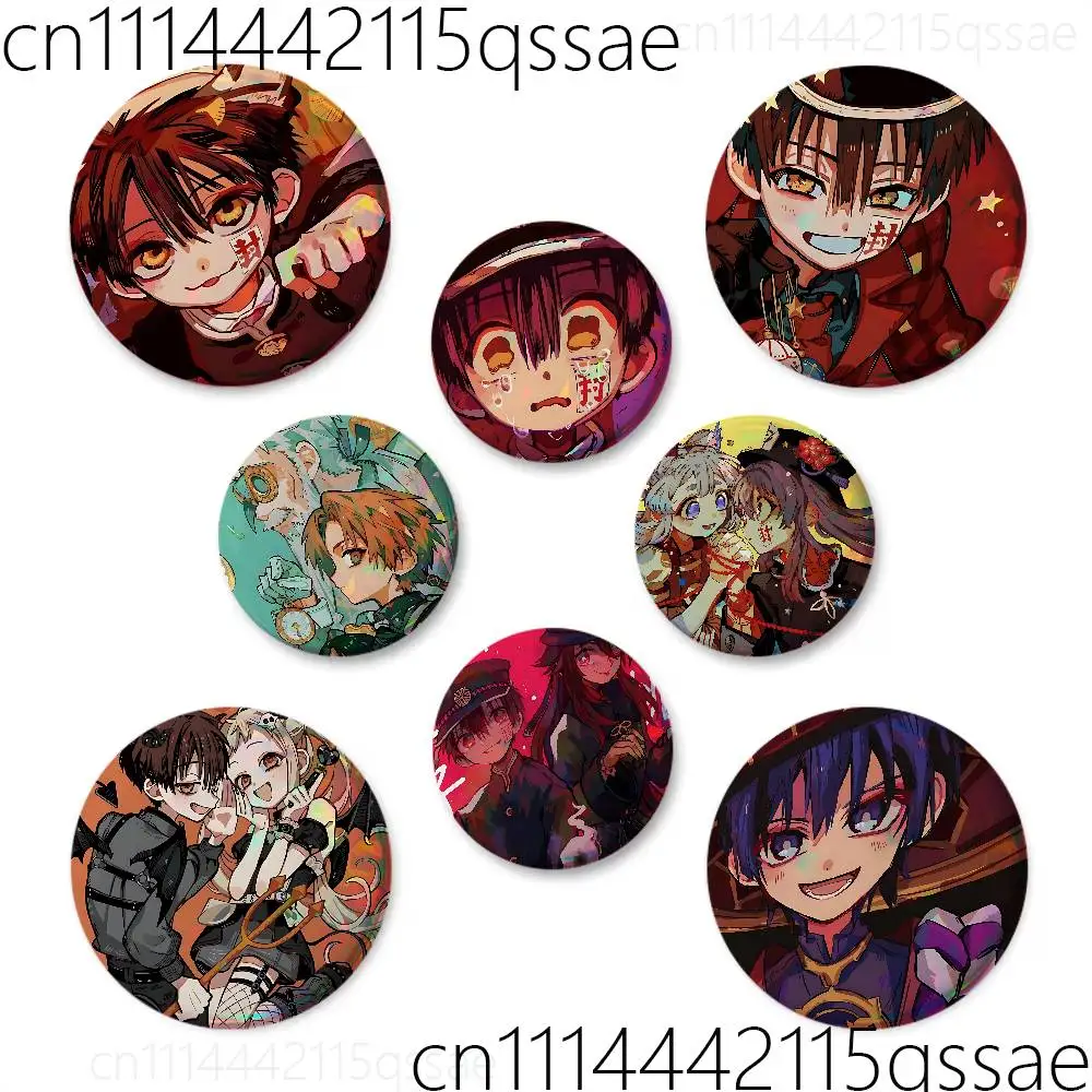 FOR Toilet Bound Hanako kun Aesthetic Brooch Pattern Badge Trendy Quote Pins for Daily Wear Bag Accessory Gift for Women