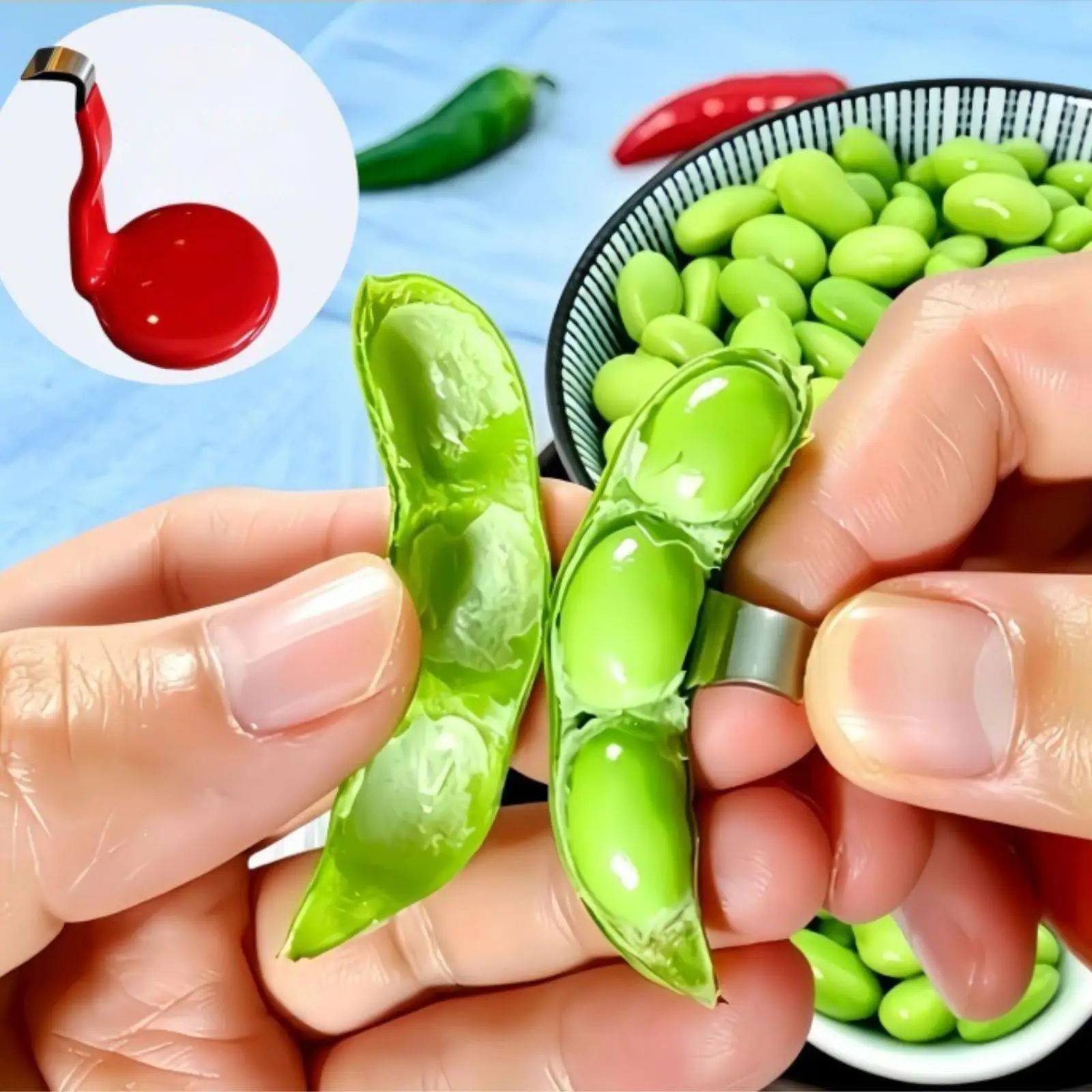 Bean Pea Sheller Stainless Steel Sturdy Edamame Red Soy Beans Supplies High Performance Peas Easy Use Lightweight Accessories