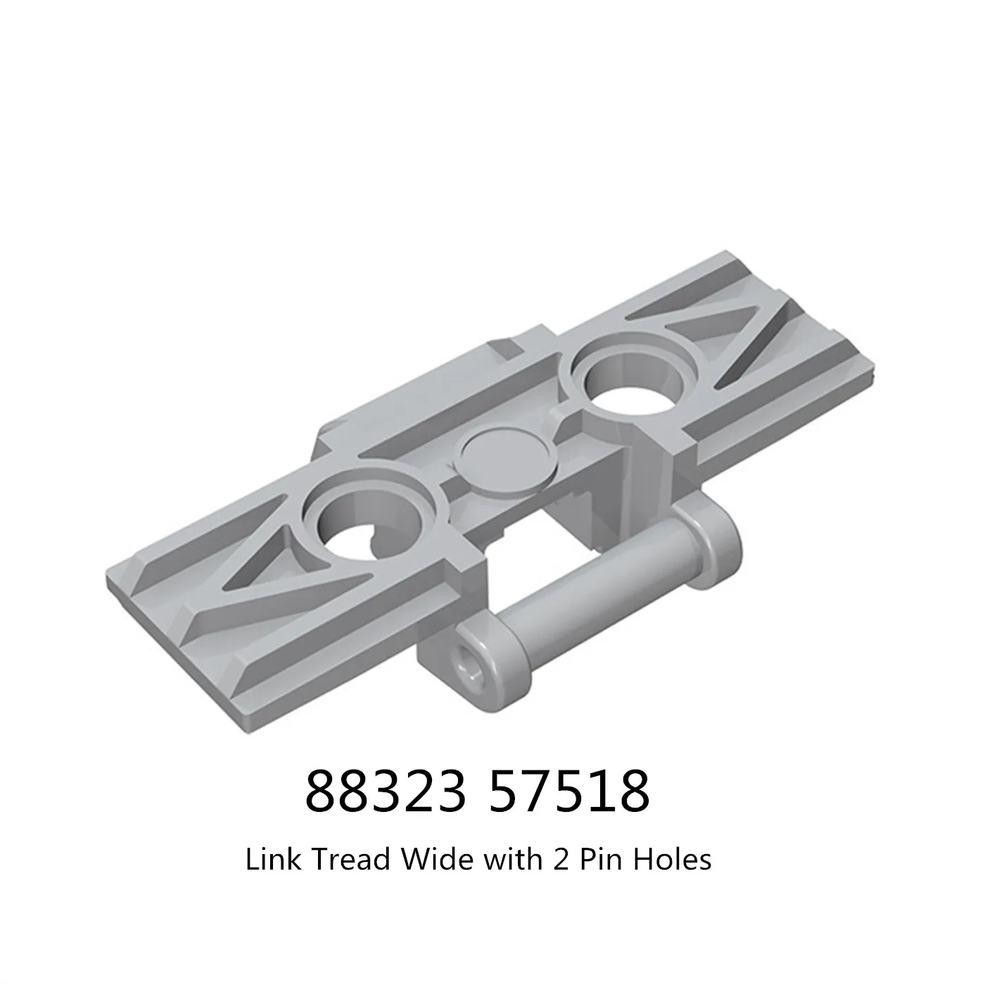 

1 Pcs Buildings Blocks 88323 57518 Link Tread Wide with 2 Pin Holes Brick Collections Bulk Modular GBC Toy For MOC Set