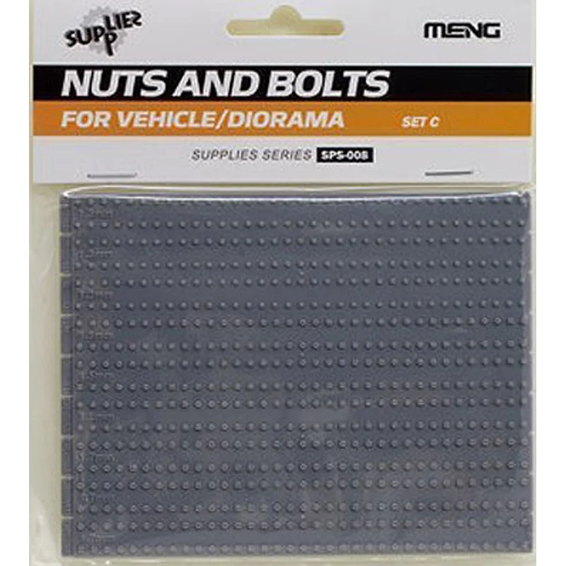 Meng Model SPS-008 SET C NUTS AND BOLTS FOR VEHICLE/DIORAMA