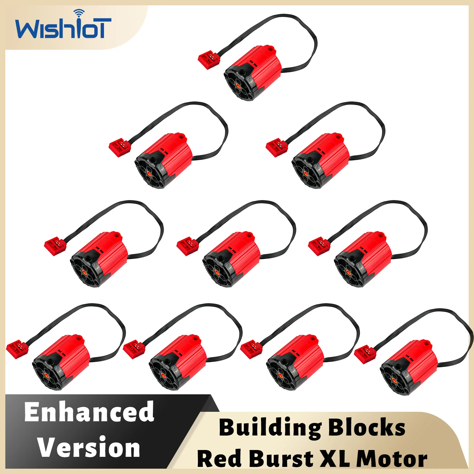 

MOC XL Motor Red Enhanced Plus Version Compatible with Building Blocks 8882 for Technology Car Power Modification 1/2/10/PCS