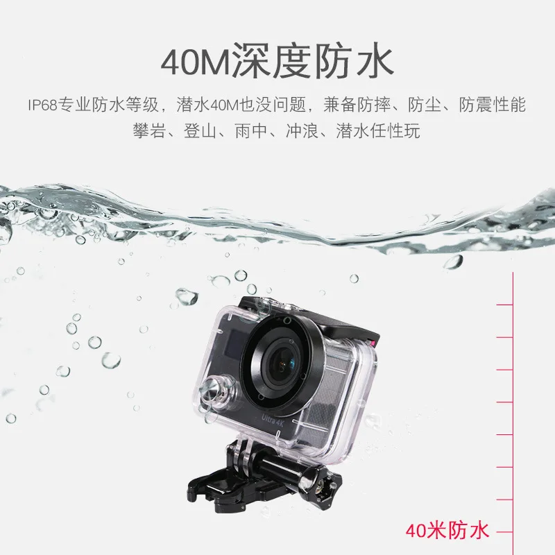 2023 Trend Promotional Gift 4k 30fps 1080p 60fps Wifi Sport Action Camera OEM Flash Battery Zoom Support HDD Memory Origin Type