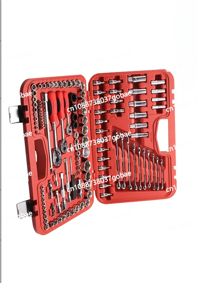 مجموعة أدوات مجموعة أدوات الأكمام أداة مفتاح ربط السقاطة لإصلاح السيارات 150 قطعة #2