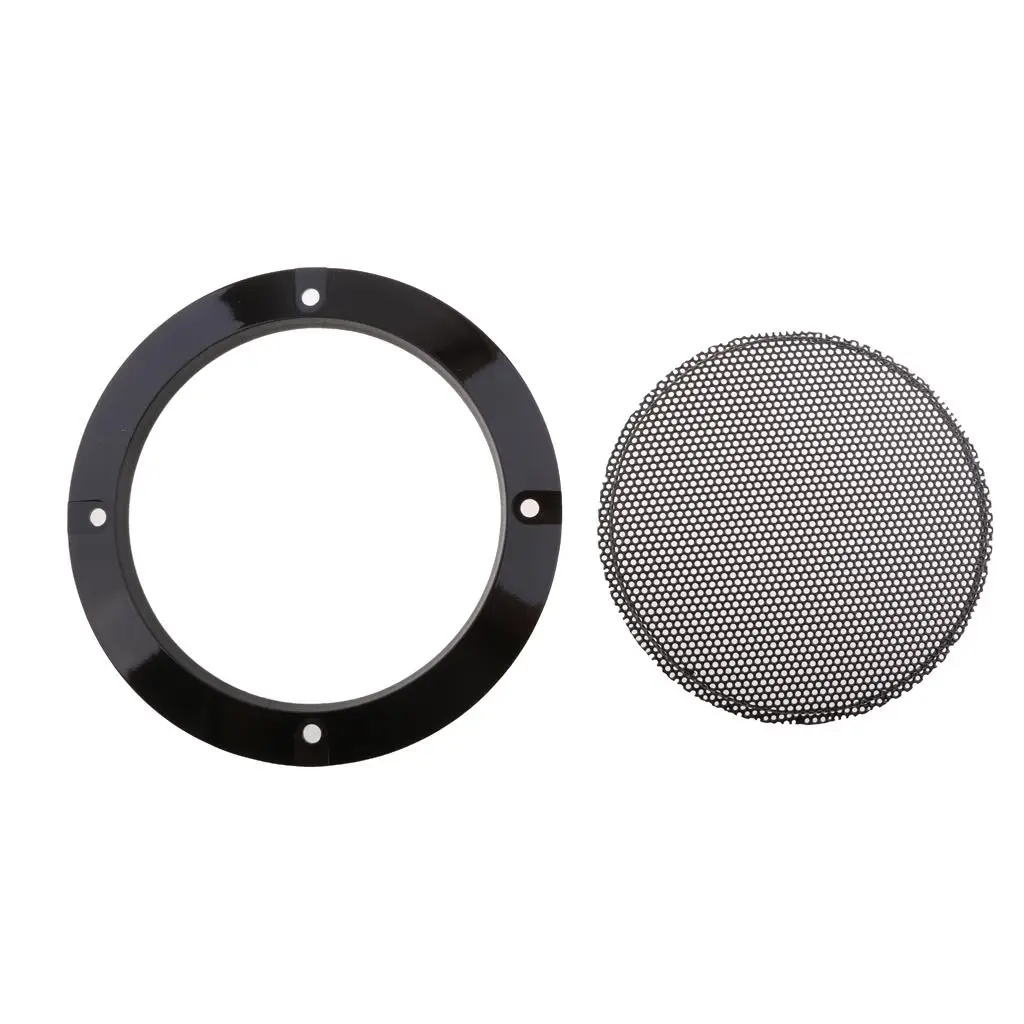 Speaker Cover Steel Mesh Black Decorative Circle for Wall Speakers and 6 5 Inch Car Speakers