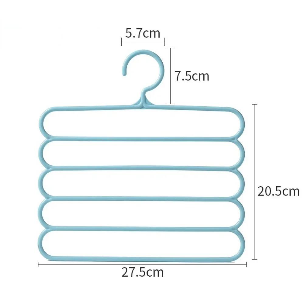 5 Layers Pants Towel Scarfs Racks Storage Organization Clothes Hangers Trousers Hangers Holders Closet Storage Organizers Tools