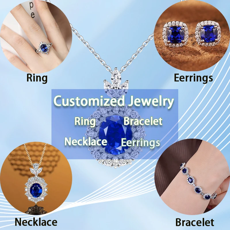 

Customized Jewelry Earrings Bracelet Ring And Necklace