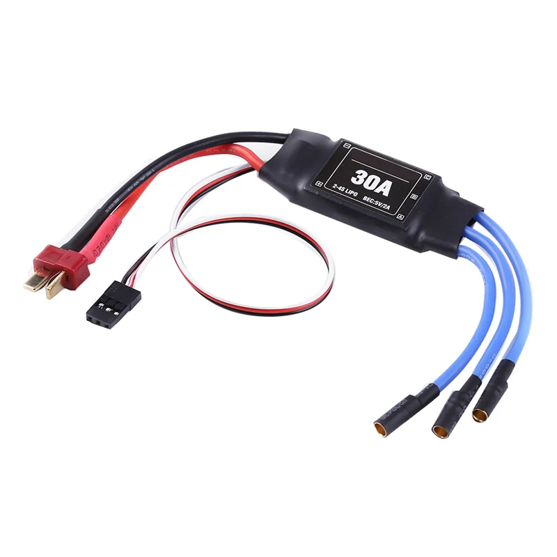 

FBIL-4PCS 2-4S 30A RC Brushless ESC T Plug Electric Speed Controller 5V 2A For 2 To 4S Lipo Battery Multicopter Quadcopter Durab