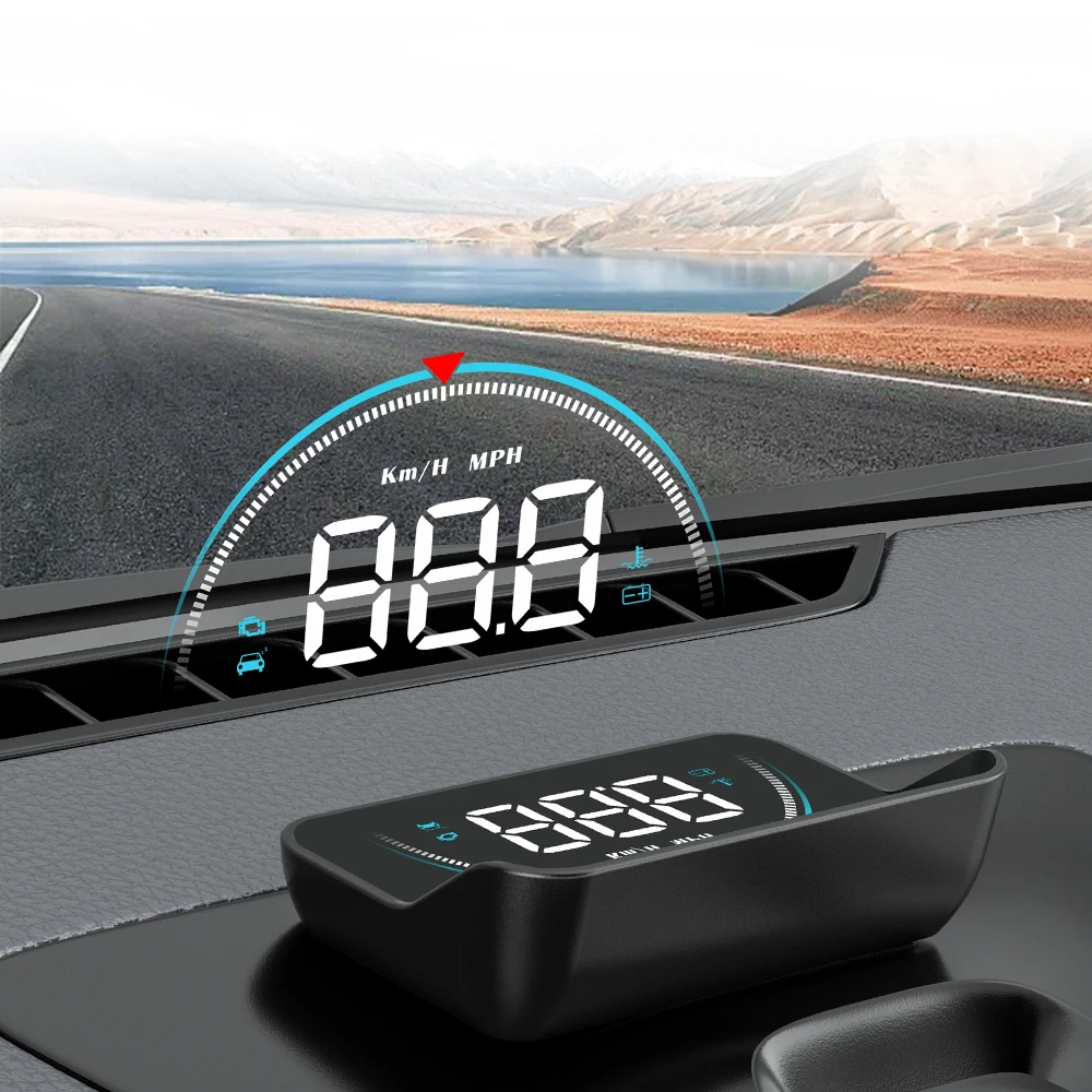 

3.5"Inch M8 OBD2 HUD Windshield Head up Display Oil Temp Speed Voltage for Universal Cars