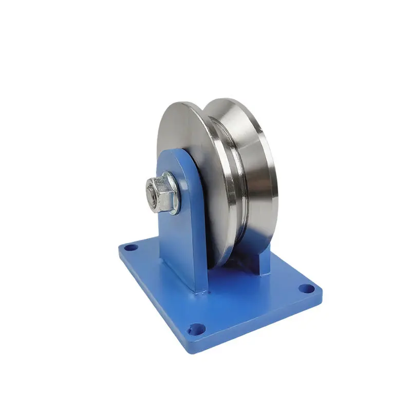 Heavy Duty All-steel Angle Iron Pulley V-shaped 90-degree Angle Triangle Iron Track Pulley High Load-bearing Sliding Door Pulley