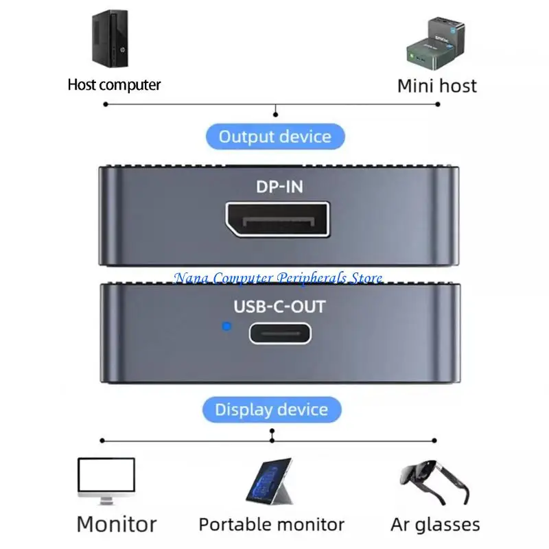 

F68C USB C для преобразователей 4K 120 Гц UHD, совместимых для ноутбуков и очков AR