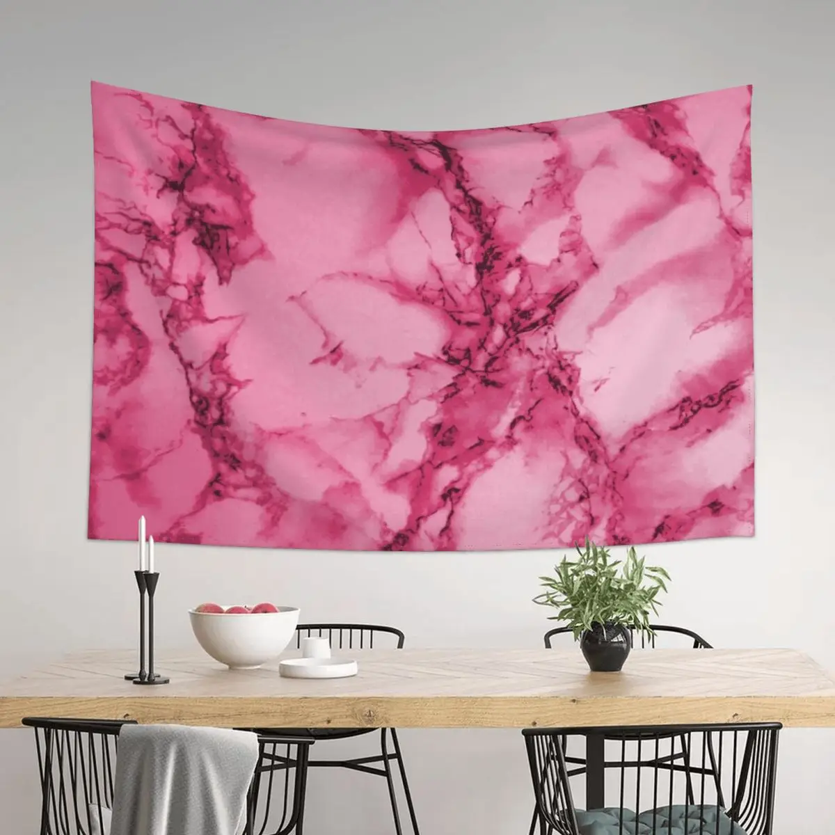 

Hot Pink Marble Design Tapestry Wall Mural Home Decorators Wallpapers Home Decor Carpet On The Wall Tapestry