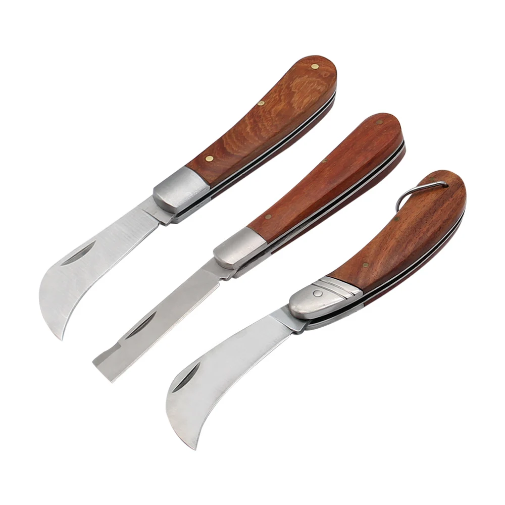 Cortador de injerto plegable, herramientas de cuchillo de poda de jardinería, injerto de bonsái, corte manual, cuchillo de árbol de plántulas de