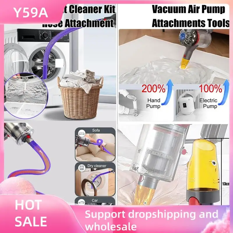 

Комплект аксессуаров Y59A, совместимый с Dyson V7 V8 V10 V11 V15 — выдвижной гибкий шланг и многофункциональные щетки для насадок