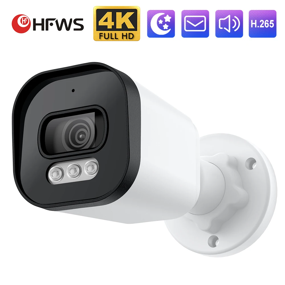 protecao de seguranca 4k 8mp cameras bala casa vedio camera de vigilancia seguranca cctv ao ar livre a prova impermeavel agua visao noturna externa 01