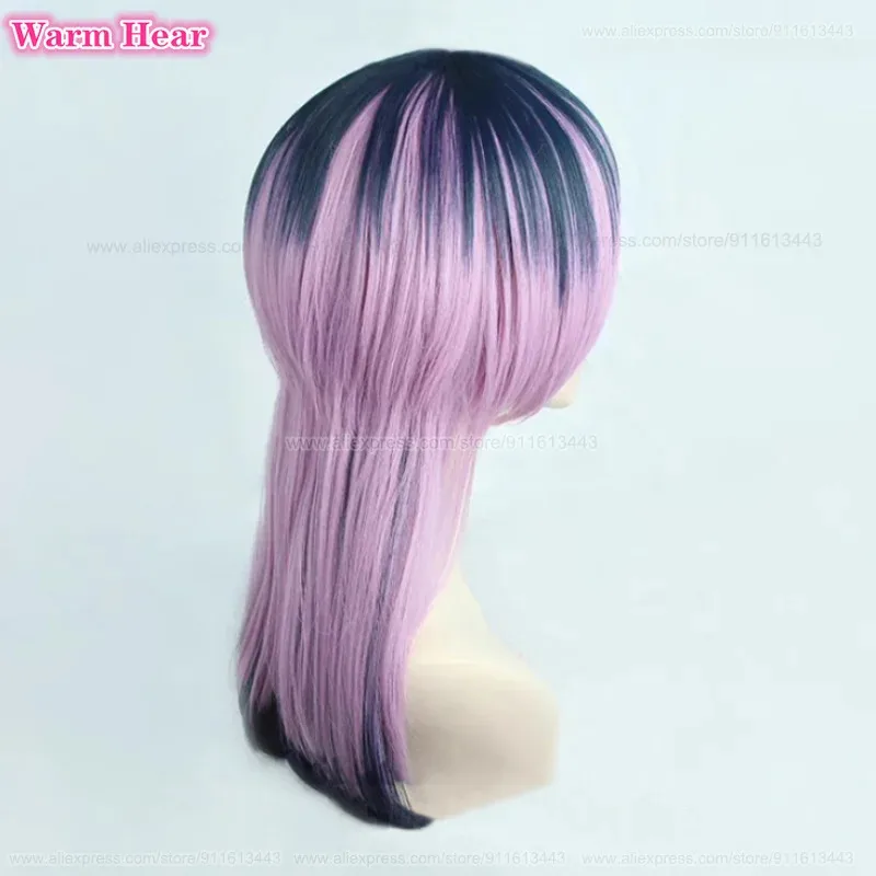 أنيمي الاصطناعية كوس ريندو تأثيري الباروكات هايتاني ران ملصق مقاومة للحرارة الشعر حفلة الهالوين للجنسين + غطاء شعر مستعار