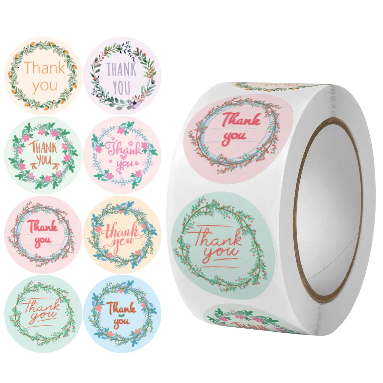 500 قطعة Kawaii شكرا لك ملصقات شكرا لك لدعم بلدي الأعمال الصغيرة ملصقات للتسمية ل حزمة صندوق القرطاسية الديكور