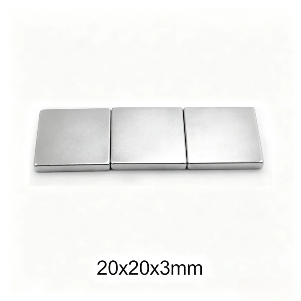 20x20x3 mm Quadrate Permanent Magnets Thickness 3 Neodymium Magnet N35 20x20x3mm Strong Magnetic Magnets 20*20*3 mm