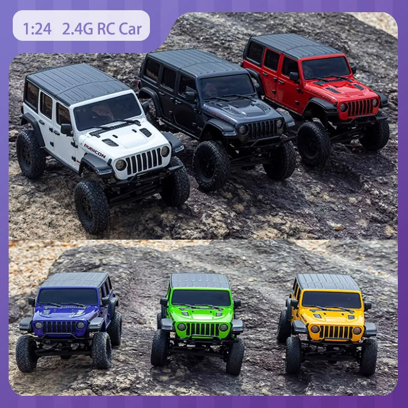 

1/24 RC Jeep Cars 2.4G full proportional rC powerful off-road truck 4WD simulat hard shell cclimbing car RTR Children's Toy Gift