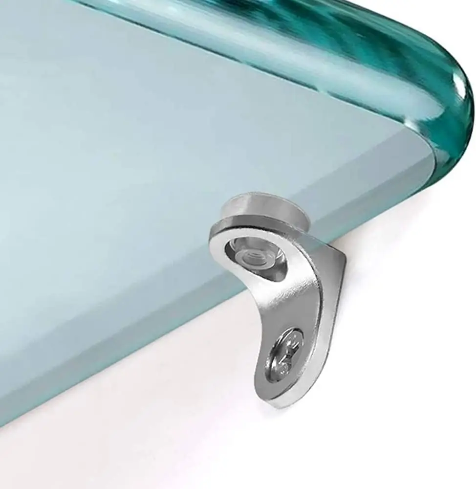 Glass Plate Bracket, Glass Plate Bracket, Suction Cup Bracket, Furniture Hardware Accessories for Cabinet, Wardrobe, Bookshelf