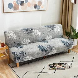 Sofa Bed Cover Armless Printed Foldding Elastic Couch Bench Slipcover for Home Hotel Banquet Office Modern Big Sofas Fundas Sofa