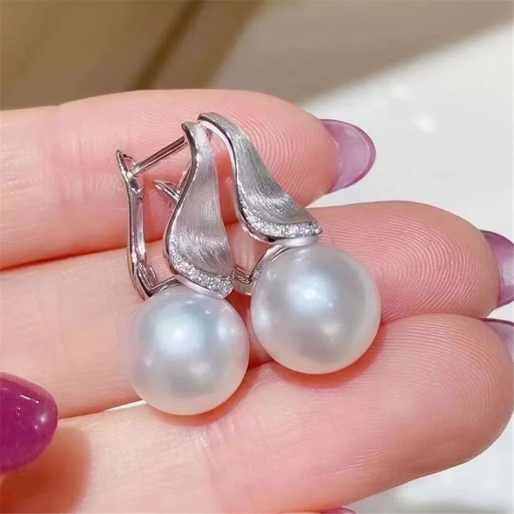 

925 Silver Pearl Beads Stud Earrings Setting Base Diy Jewelry Making Findings&Components