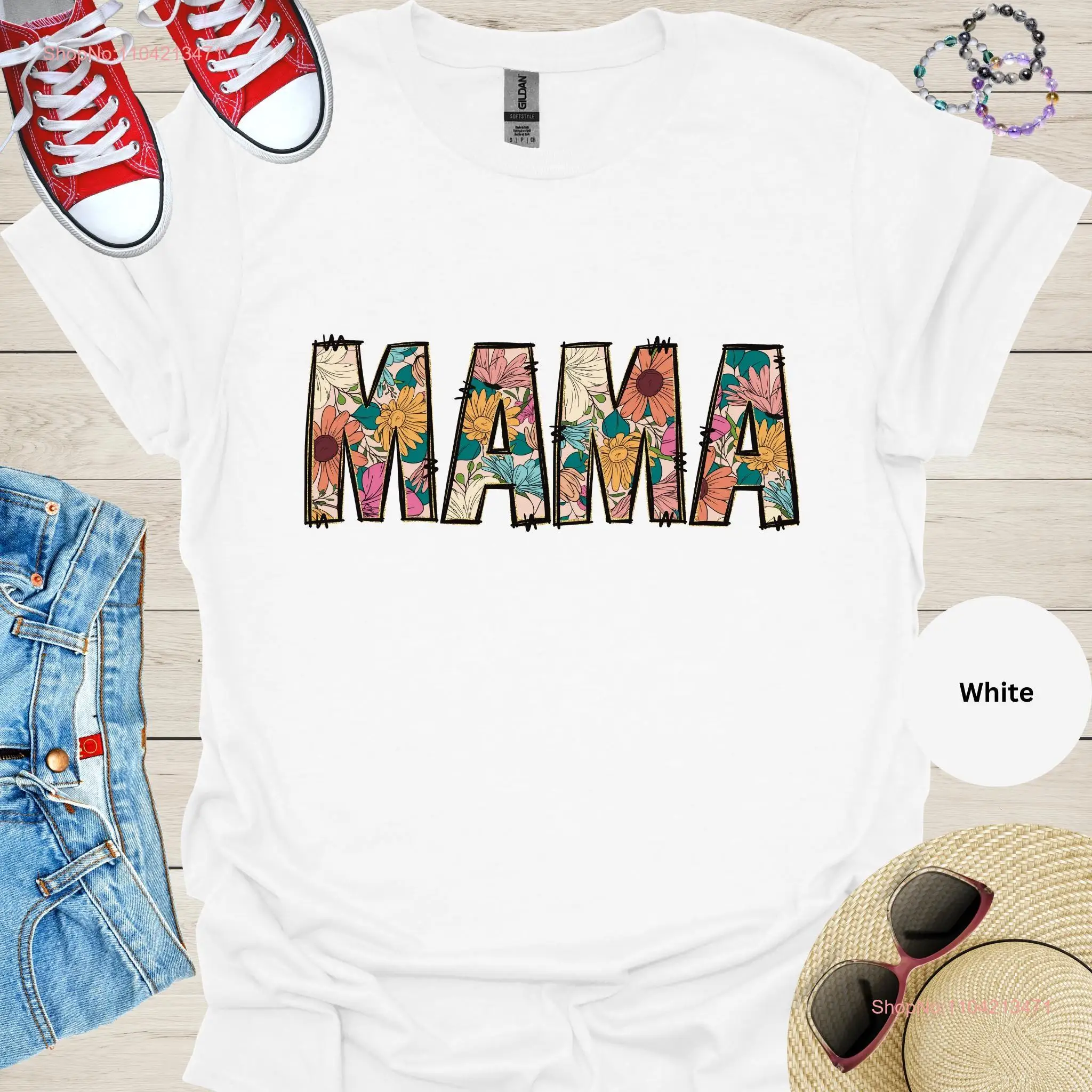 Mama T Shirt Mother Mom Mommy Nana for women oversized plus size shirts long or short sleeves